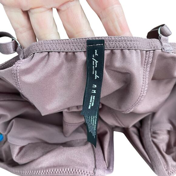 Out From Under Womens Medium Crop Top Plunge Corset Underwire Mauve NWT Blouse - Picture 2 of 9